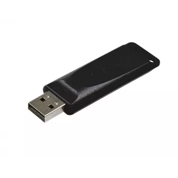 Verbatim Slider - USB atmintinė 32 GB - Juoda, 32 GB, USB Type-A, 2.0, 10 MB/s, stumdoma, juoda