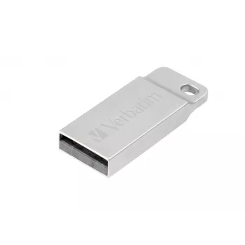 USB atmintukas VERBATIM Metal Executive 16 GB, USB 2.0 Type-A, sidabrinis, be dangtelio