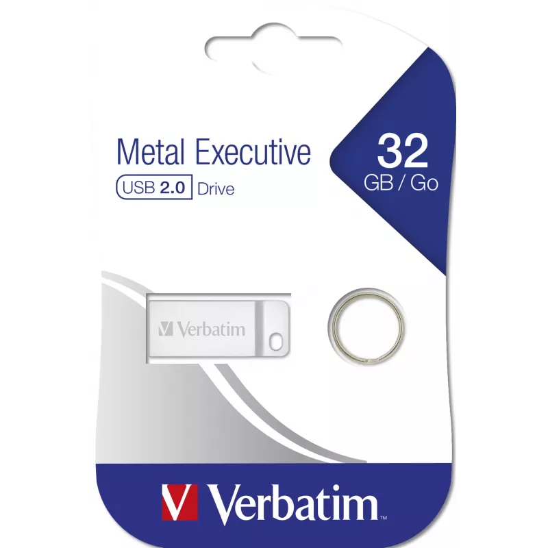 Verbatim Metal Executive - USB atmintinė 32 GB - sidabrinė
