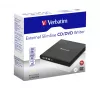 Verbatim Slimline CD/DVD optinis diskasukis DVD-RW Juodas