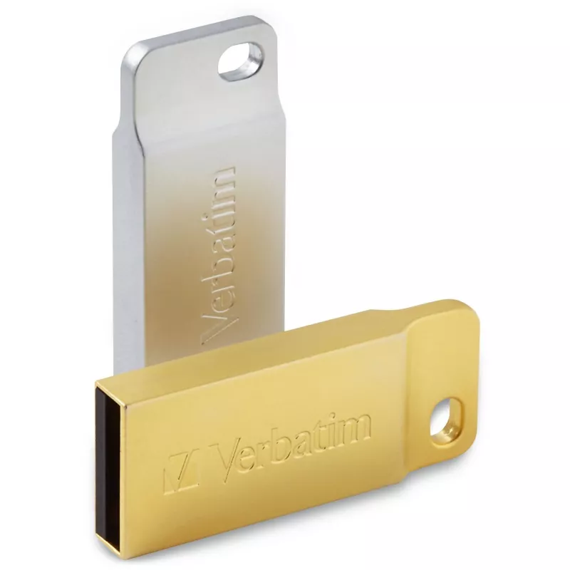 Verbatim Metal Executive - USB 3.0 atmintukas 64 GB - auksinis, 64 GB, USB Type-A, 3.2 Gen 1 (3.1 Gen 1), be dangtelio, 3,6 g, auksinis