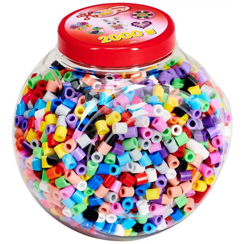 Hama 00008588 karoliukai Vamzdelių karoliukai Įvairiaspalviai 2000 vnt.
