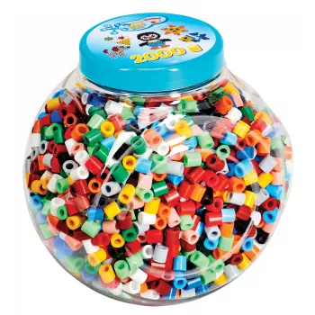 Hama 00008589 karoliukai Vamzdelio karoliukas Įvairiaspalvis 2000 vnt.