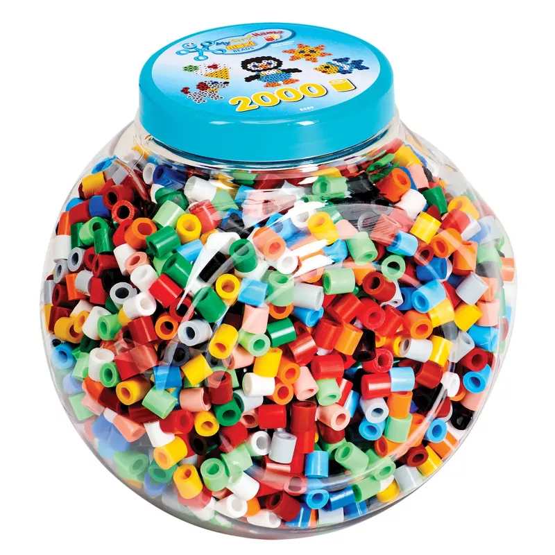 Hama 00008589 karoliukai Vamzdelio karoliukas Įvairiaspalvis 2000 vnt.