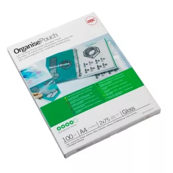 GBC laminavimo plėvelė A4+ iš anksto perforuota 125 mikronų, blizgi, A4 Maxi, 228 mm, 0,25 mm, 303 mm, 100 vnt.