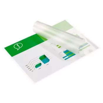 GBC laminavimo plėvelė A4 100 mikronų, blizgi, skaidri, A4, 216 mm, 303 mm, 100 vnt.