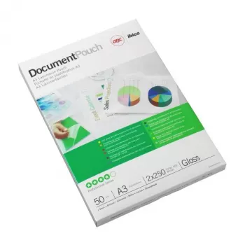 GBC laminavimo plėvelės A3 75 mikronų, blizgios, permatomos, A3, 303 mm, 0,15 mm, 426 mm