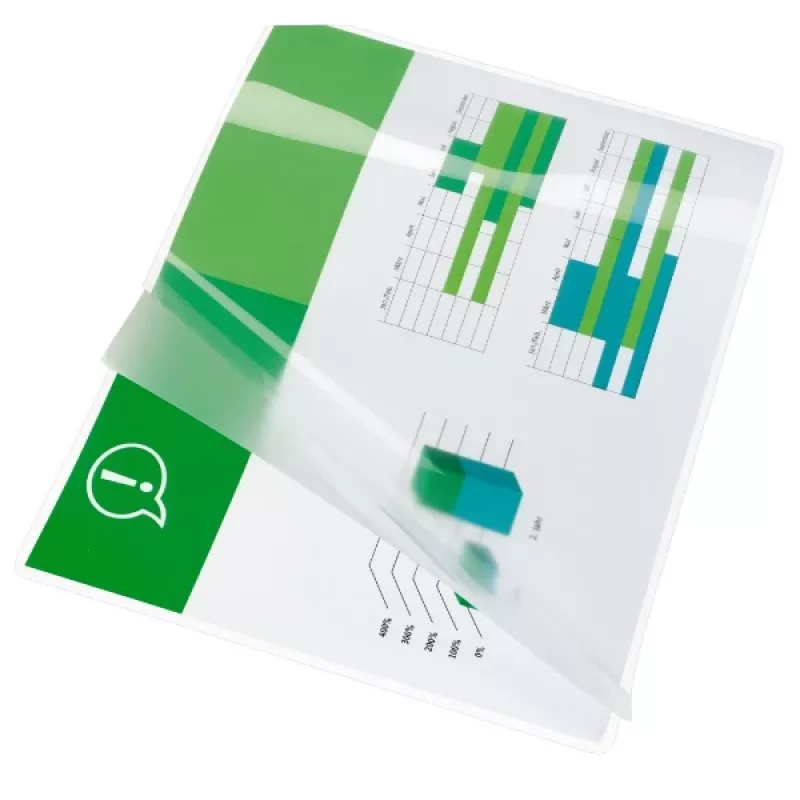GBC laminavimo plėvelė A4 75 mikronų, blizgi, skaidri, A4, 248 mm, 333 mm, 1 mm