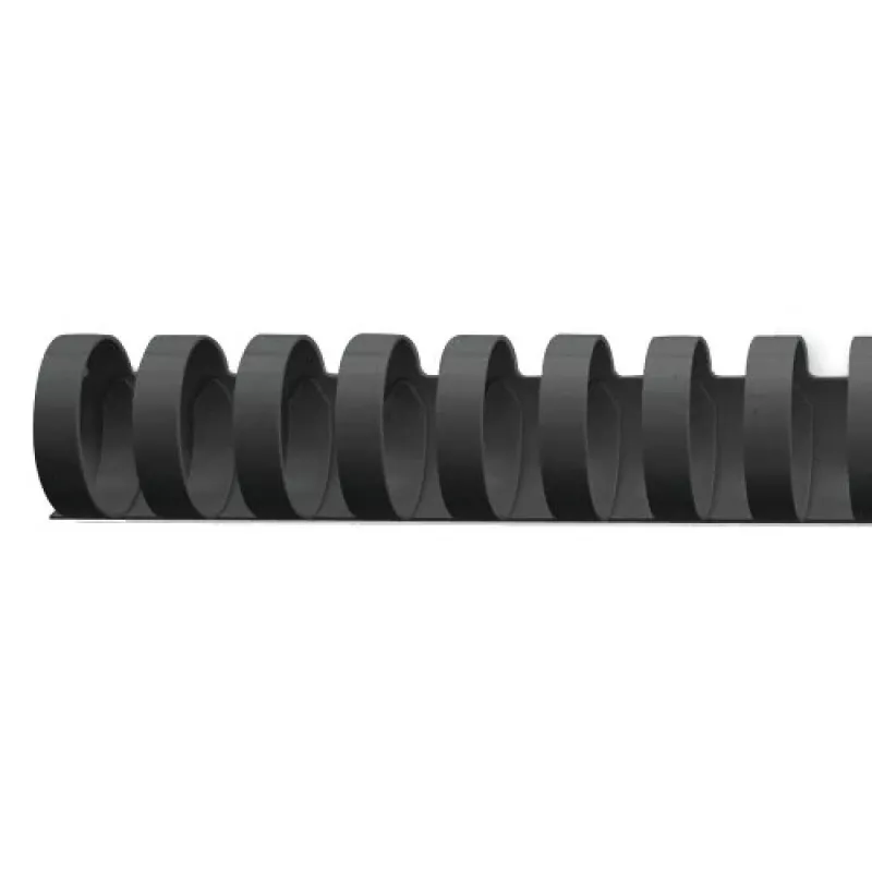 GBC CombBind Binding Combs 19mm A4 21R, juodi, 180 lapų, polivinilchloridas (PVC), A4, 1,9 cm, 990 g