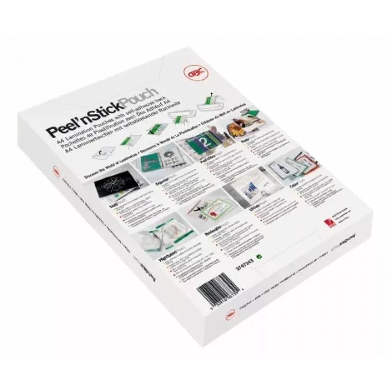 GBC laminavimo plėvelė A3 lipni 75 mikronų, blizgi, permatoma, A3, 0,075 mm, 303 mm, 426 mm