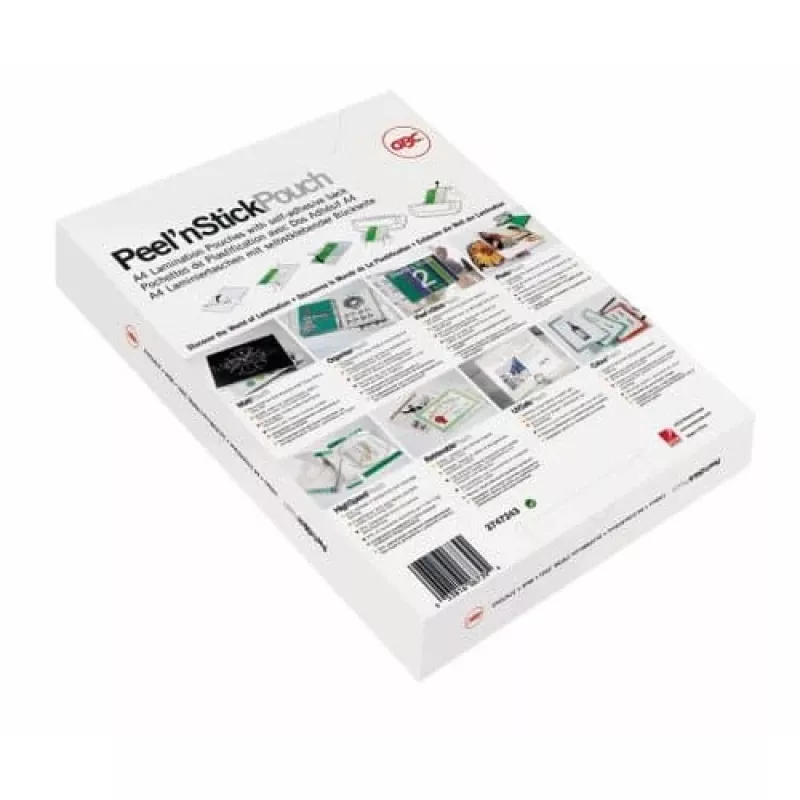 GBC laminavimo plėvelė A3 lipni 75 mikronų, blizgi, permatoma, A3, 0,075 mm, 303 mm, 426 mm