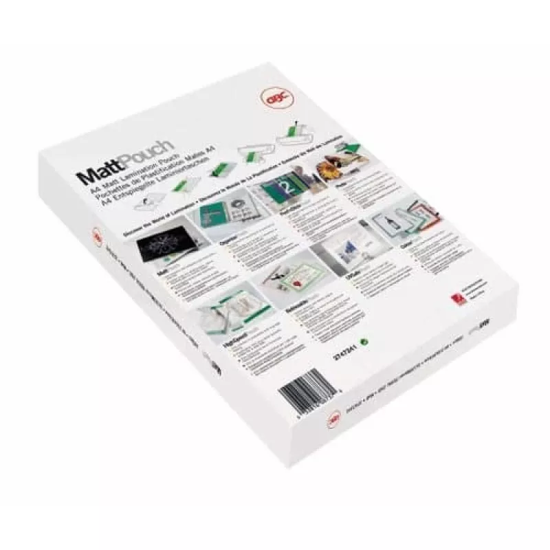 GBC laminavimo plėvelė A3 matinė 125 mikronai, matinė, balta, A3, 0,25 mm, 303 mm, 426 mm