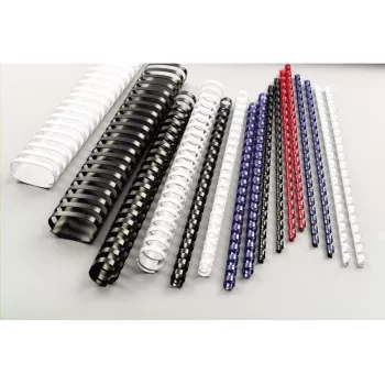 GBC CombBind įrišimo šukos 25mm A4 21R, juodos, 240 lapų, polivinilchloridas (PVC), A4, 2.5 cm, 236 mm