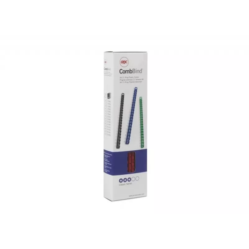 GBC CombBind Binding Combs 12mm A4 21R, White, 95 sheets, Polyvinyl chloride (PVC), A4, 1.2 cm, 530 g