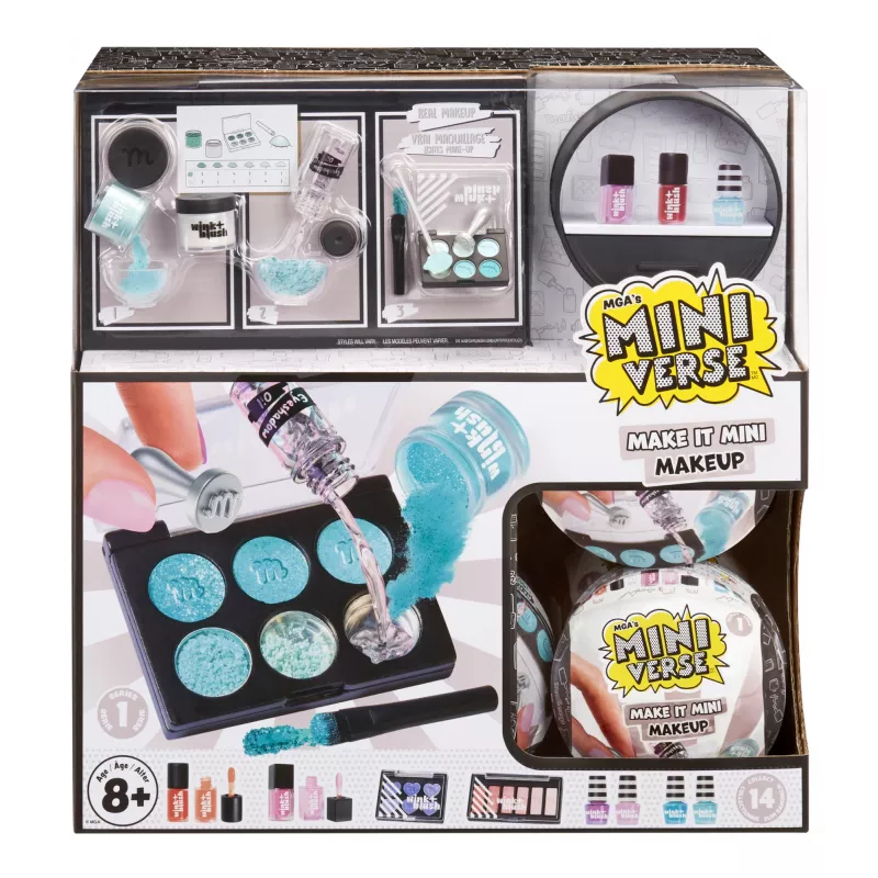 Miniverse Make It Mini Makeup serija 1, 8 m., įvairiaspalvis, plastikas