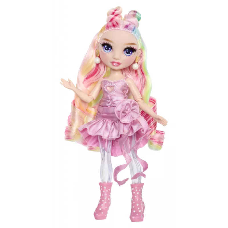 Rainbow High Rainbow Shimmers su šlamučiu mados lėlė - Bella (rožinė)