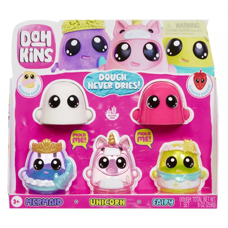 MGA Entertainment DohKins Fantasy Pack - Asortimentas 1, Modelinas, Daugiaspalvis, Vaikams, Berniukams/Mergaitėms, nuo 3 metų iki 99 metų