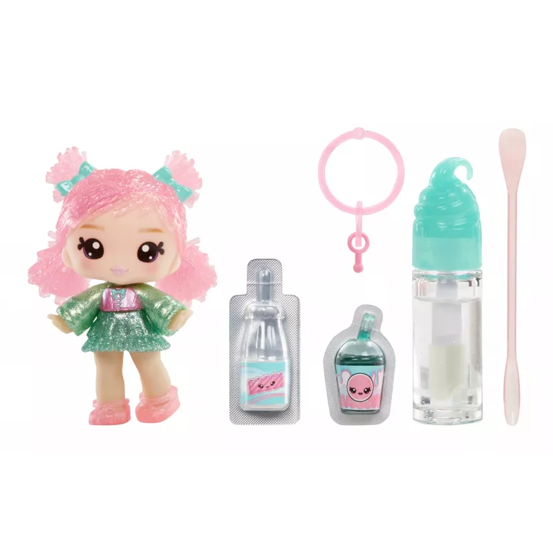 MGA Entertainment Yummiland lūpų blizgesio lėlė 2 serija – licorice (Susie Sour Straw)