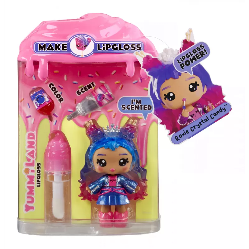 MGA Entertainment Yummiland Lip Gloss Doll Series 2- Rock Candy (Roxie Crystal Candy)