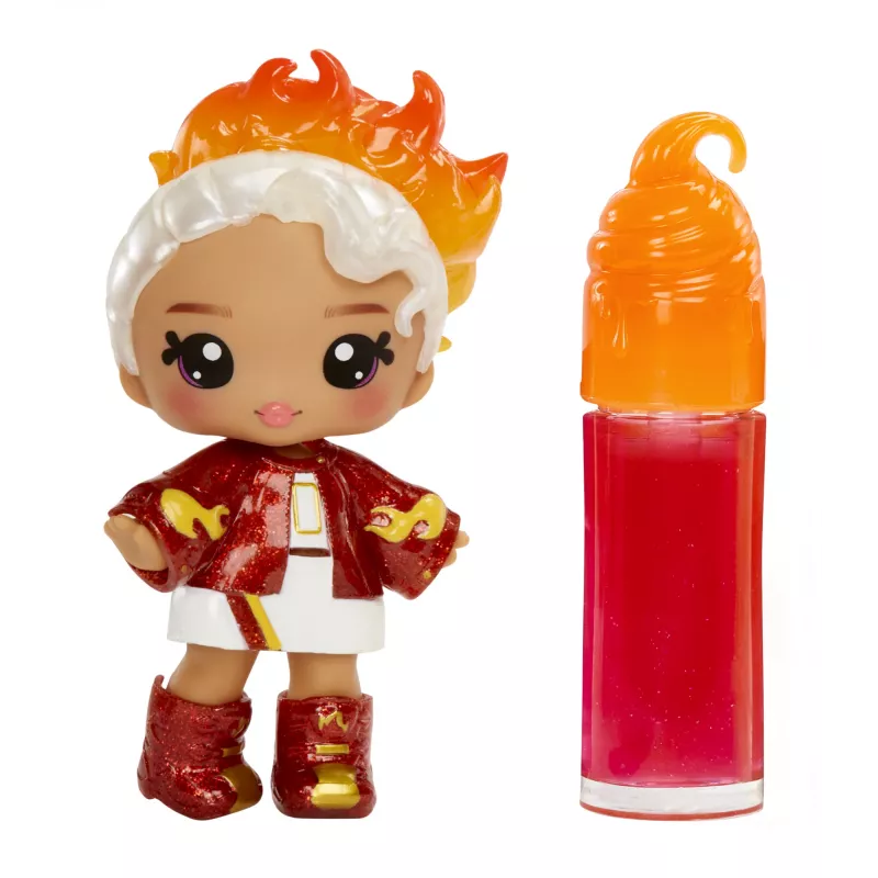 MGA Entertainment Yummiland Lip Gloss Doll Series 2- Cinnamon Spice (Amber Cinnamon)