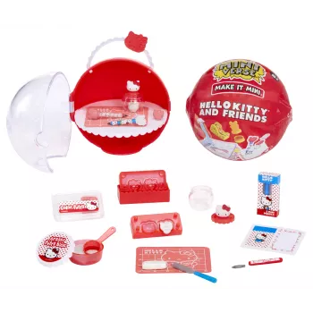 Miniverse Make It Mini Hello Kitty and Friends Series 3, 8 m., Hello Kitty, įvairiaspalvis, plastikas, derva