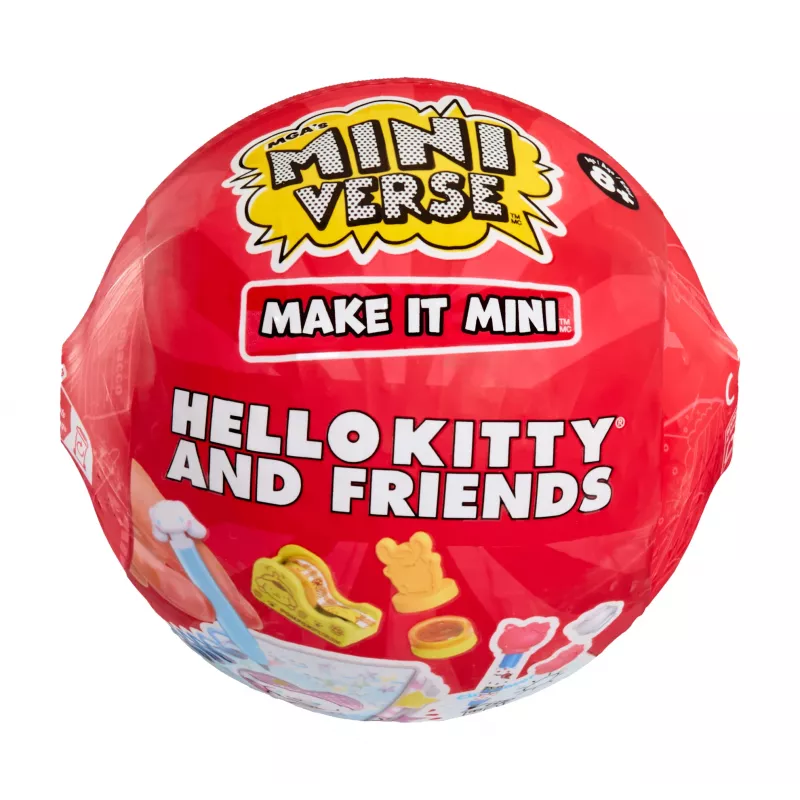Miniverse Make It Mini Hello Kitty and Friends Series 3, 8 m., Hello Kitty, įvairiaspalvis, plastikas, derva