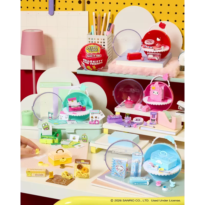 Miniverse Make It Mini Hello Kitty and Friends Series 3, 8 m., Hello Kitty, įvairiaspalvis, plastikas, derva