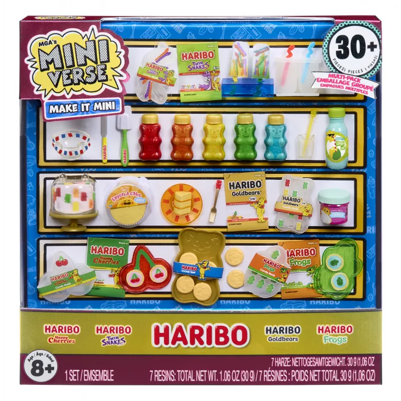 Miniverse Make It Mini Haribo Multipack, 8 m., įvairiaspalvis, plastikinis