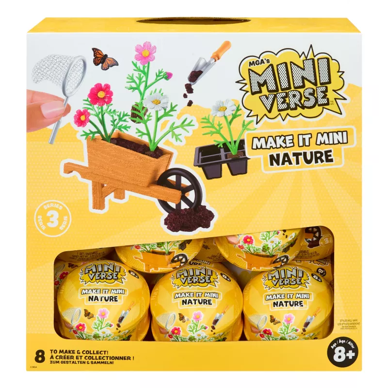Miniverse Make It Mini Nature - Serie 3, 8 metų, įvairiaspalvis, plastikas