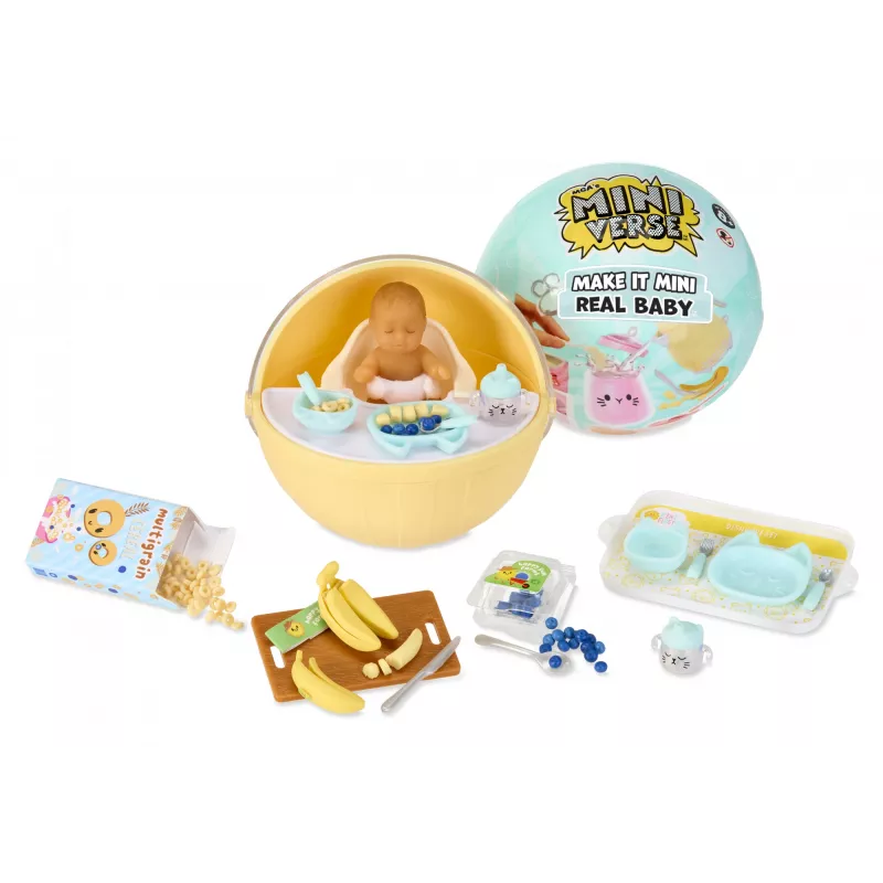 Miniverse Make It Mini Real Baby, 8 m., įvairiaspalvis, plastikas
