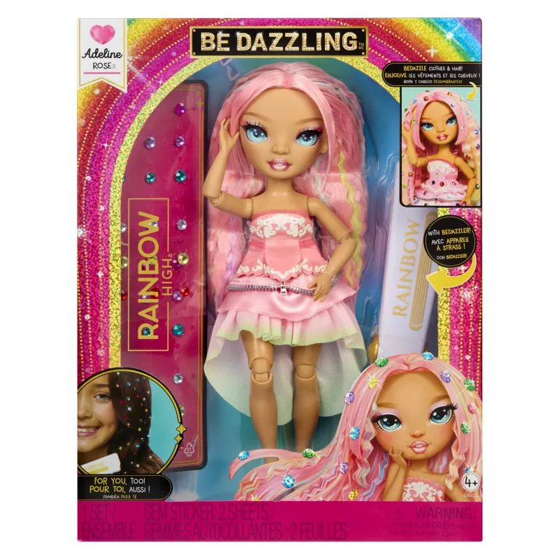 Rainbow High Be Dazzling madingos lėlės – Adeline Rose (rožinė)