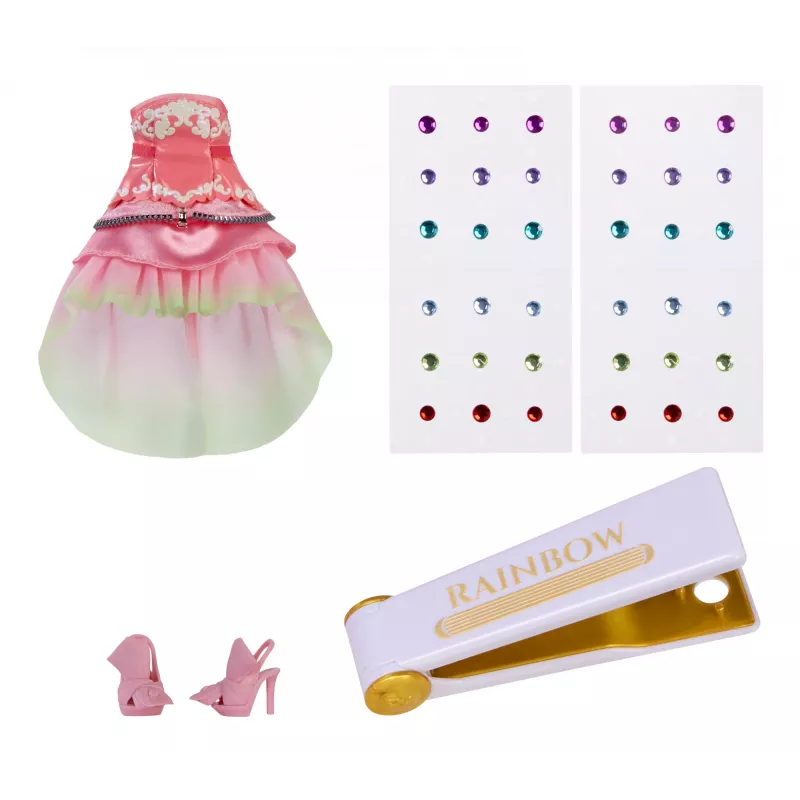 Rainbow High Be Dazzling madingos lėlės – Adeline Rose (rožinė)