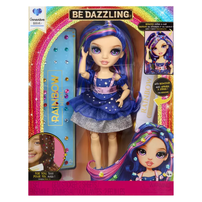 Rainbow High Be Dazzling mados lėlės – Genevieve Bleue (mėlyna)