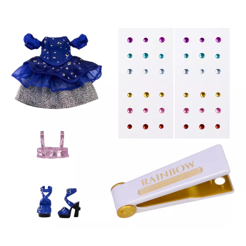 Rainbow High Be Dazzling mados lėlės – Genevieve Bleue (mėlyna)