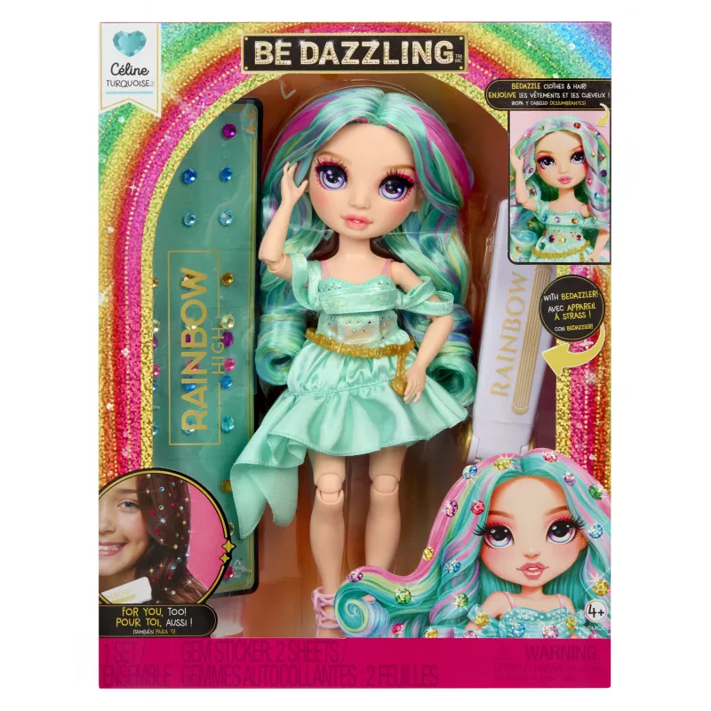 Rainbow High Be Dazzling mados lėlės - Celine Turquoise (Teal)