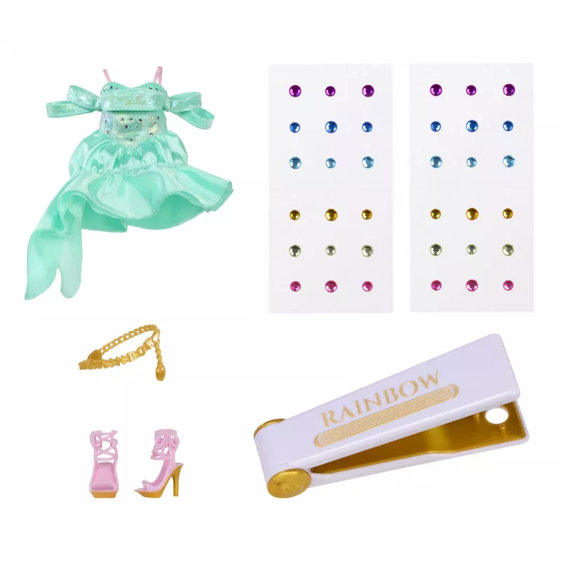Rainbow High Be Dazzling mados lėlės - Celine Turquoise (Teal)