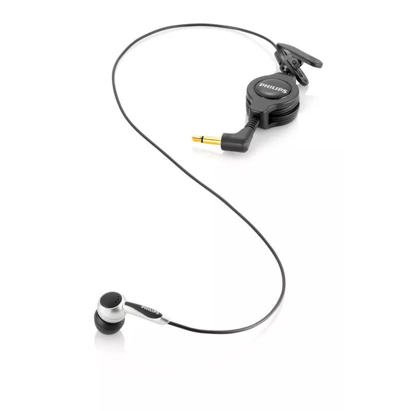 Philips telefono garso paėmimo mikrofonas, laidinis, skambučiams / muzikai, ausinės, juoda, sidabrinė