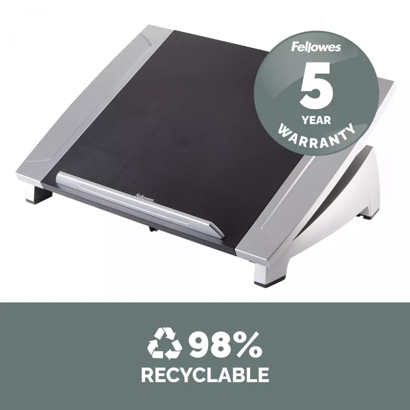 Fellowes Office Suites nešiojamojo kompiuterio stovas, juodas, 43,2 cm (17 colių), 5 kg, 140–190 mm, 382 mm, 290 mm