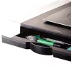 „Fellowes“ kompiuterio monitoriaus stovas su 5 aukščio reguliavimais – „Office Suites“ monitoriaus pakyla su laikymo dėklu – ergonomiškas reguliuojamas kompiuterio monitoriaus stovas – maks. svoris 36 kg / maks. dydis 28 coliai – grafitas
