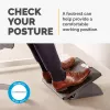 Fellowes pakojis po stalu - Office Suites pakojis po stalu, ergonominis pakojis su 3 reguliuojamomis aukščio padėtimis ir antibakterine technologija - pakojis biurui ir namams - juoda