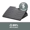 Fellowes pakojis po stalu - Office Suites pakojis po stalu, ergonominis pakojis su 3 reguliuojamomis aukščio padėtimis ir antibakterine technologija - pakojis biurui ir namams - juoda