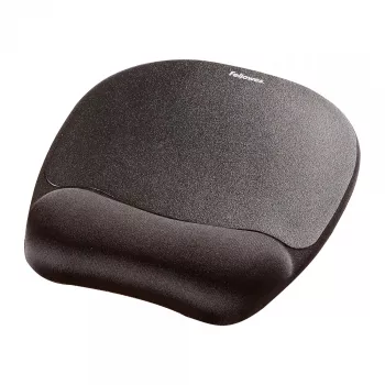 Fellowes pelės kilimėlis su riešo atrama, atminties putų pelės kilimėlis, ergonomiškas pelės kilimėlis, juodas