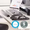 „Fellowes“ klaviatūros riešo atrama - atminties putų riešo atrama - ergonomiška riešo atrama kompiuteriui, nešiojamam kompiuteriui, naudojimui namų biure - juoda