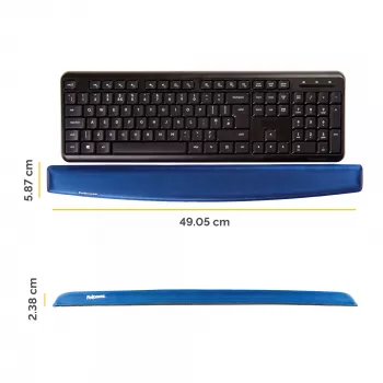 Fellowes 9178401 riešo atrama Gel, Poliuretanas Mėlyna