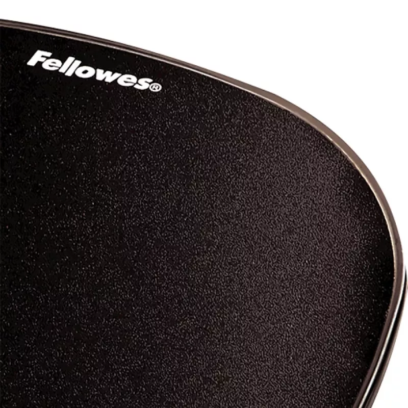 Pelės kilimėlis Fellowes Crystals Gel su geliniu riešo atrama, juodas, 202×230 mm, 340 g