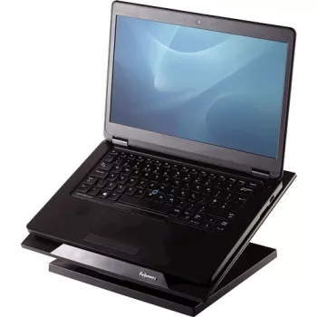 Fellowes Designer Suites nešiojamojo kompiuterio stovas, Nešiojamojo kompiuterio stovas, Juoda, Plastikas, 43,2 cm (17 colių), 11,3 kg, FIRA International, EN ISO 9241-5