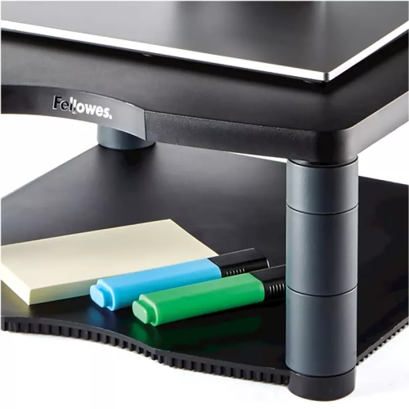 Fellowes Premium Monitor Riser Graphite, laisvai pastatomas, 36 kg, 53,3 cm (21 col.), aukščio reguliavimas, grafito spalvos