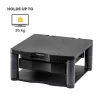Fellowes kompiuterio monitoriaus stovas su 3 aukščio reguliavimais - Premium Monitor Riser Plus su kabelių valdymu - Ergonominis reguliuojamas monitoriaus stovas kompiuteriams - Maks. svoris 36 kg / Maks. dydis 21 col. - Grafitinis