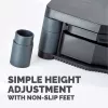 Fellowes kompiuterio monitoriaus stovas su 3 aukščio reguliavimais - Premium Monitor Riser Plus su kabelių valdymu - Ergonominis reguliuojamas monitoriaus stovas kompiuteriams - Maks. svoris 36 kg / Maks. dydis 21 col. - Grafitinis