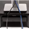 Fellowes kompiuterio monitoriaus stovas su 3 aukščio reguliavimais - Premium Monitor Riser Plus su kabelių valdymu - Ergonominis reguliuojamas monitoriaus stovas kompiuteriams - Maks. svoris 36 kg / Maks. dydis 21 col. - Grafitinis